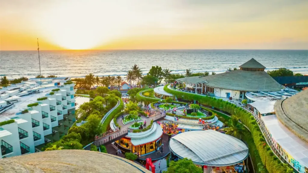 Bali coastline and ocean