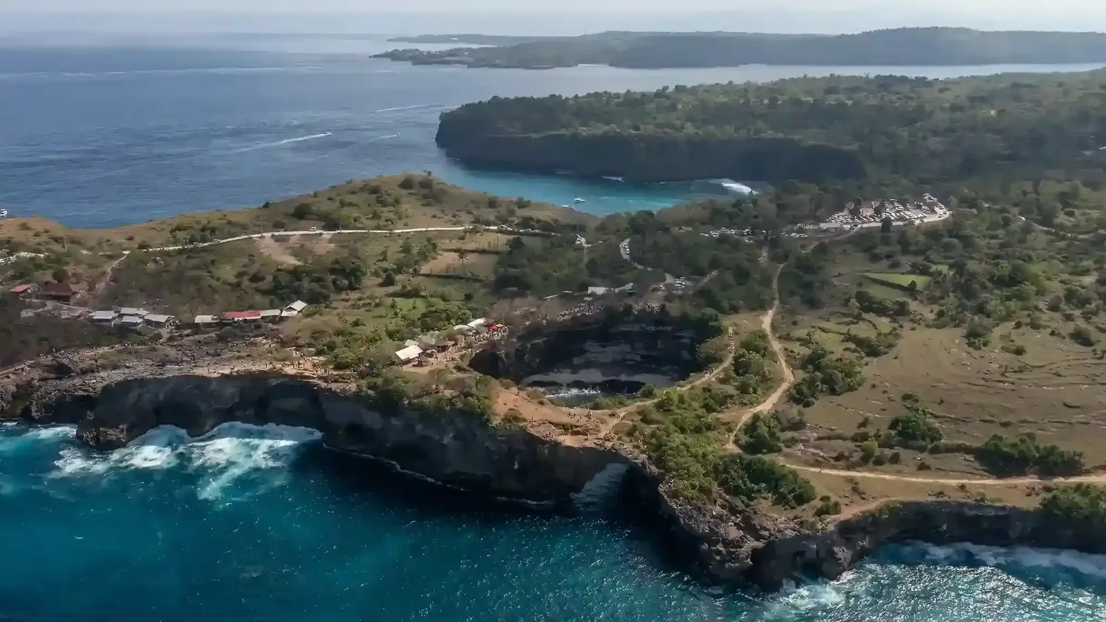 Bali coastline and ocean