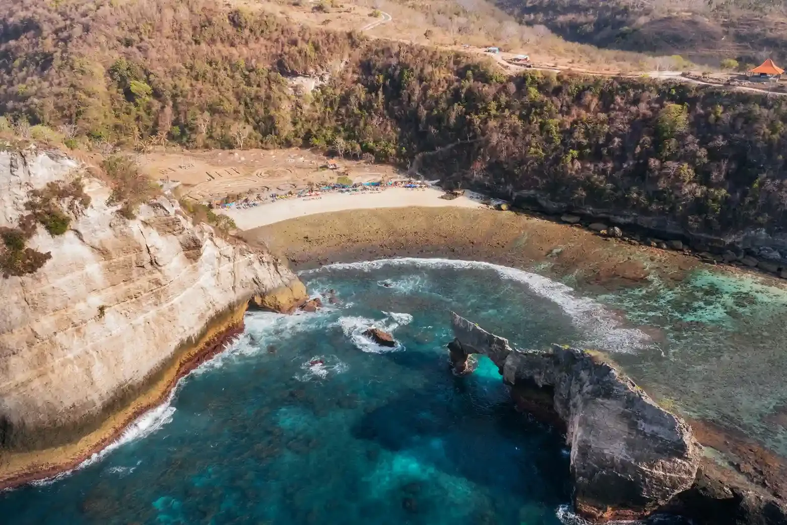 Bali coastline and ocean