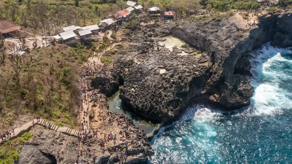 Bali coastline and ocean
